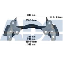 ADR 17M19880 - PORTA PINZA ELSA2 RENAULT 420 DCHA/IZQDA